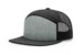 Richardson 168 7Panel Trucker HeatherGrey Black Hat Richardson 168 7Panel Trucker HeatherGrey Black Hat