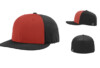 Richardson PTS30 Perforated R Flex Fitted Cap Alternate Red Black
