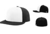 Richardson PTS30 Perforated R Flex Fitted Cap Alternate White Black