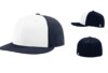 Richardson PTS30 Perforated R Flex Fitted Cap Alternate White Navy