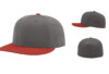 Richardson PTS30 Perforated R Flex Fitted Cap Combination Charcoal Red