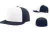 Richardson PTS30 Perforated R Flex Fitted Cap Combination White Navy