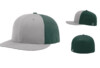 Richardson PTS30 Perforated R Flex Fitted Cap Split Grey Dark Green