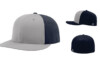 Richardson PTS30 Perforated R Flex Fitted Cap Split Grey Navy
