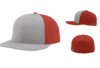 Richardson PTS30 Perforated R Flex Fitted Cap Split Grey Red
