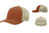 Richardson R110 R FLEX Fitted Trucker Dark Orange:Khaki