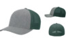 Richardson R110 R FLEX Fitted Trucker Heather Grey:Dark Grey