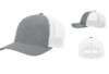 Richardson R110 R FLEX Fitted Trucker Heather Grey:White