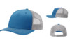 Richardson R112FP Five Panel Trucker Cobalt Blue: Grey