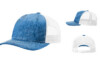 Richardson R112PFP Printed Five Panel Trucker Realtree Fishing Light Blue White hat