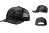 Richardson R112PFP Printed Five Panel Trucker Typhon Black hat