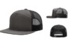 Richardson R168 7 Panel Trucker Charcoal Black