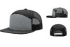 Richardson R168 7 Panel Trucker Heather Grey Black