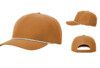 Richardson R355 Laser Perf Performance Rope Cap Clay White Black Hat