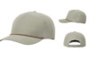 Richardson R355 Laser Perf Performance Rope Cap Trench Coat Russet Grey Hat
