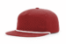 Richardson R256 Gramps Rope Hat - Color: Cardinal/ White