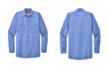 SP14 Red Kap Long Sleeve Industrial Work Shirt Petrol Blue