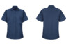 SP23 Red Kap Women's Industrial Work Shirt Navy