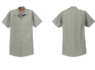 SP24 Red Kap Industrial Short Sleeve Work Shirt Light Grey