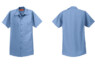 SP24 Red Kap Industrial Short Sleeve Work Shirt Petrol Blue