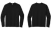 ST420LS Sport Tek Performance Long Sleeve Tshirts Black
