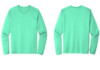 ST420LS Sport Tek Performance Long Sleeve Tshirts Bright Sea Foam