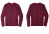 ST420LS Sport Tek Performance Long Sleeve Tshirts Cardinal