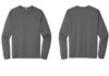 ST420LS Sport Tek Performance Long Sleeve Tshirts Dark Smokey Grey