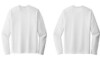 ST420LS Sport Tek Performance Long Sleeve Tshirts White