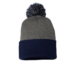 Sportsman SP15 12 Pom Pom Cuffed Beanie - Dark Heather Grey Navy