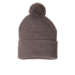 Sportsman SP15 12 Pom Pom Cuffed Beanie - Heather Brown