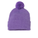 Sportsman SP15 12 Pom Pom Cuffed Beanie - Heather Purple