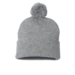 Sportsman SP15 12 Pom Pom Cuffed Beanie - Light Heather Grey