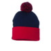 Sportsman SP15 12 Pom Pom Cuffed Beanie - Navy Red