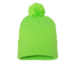 Sportsman SP15 12 Pom Pom Cuffed Beanie - Neon Green