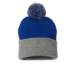 Sportsman SP15 12 Pom Pom Cuffed Beanie - Royal/Light Heather