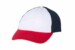 Valucap VC300A Dad Hat White Red Navy Hat