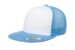 Yupoong 6006 Flat Bill Trucker Cblue White blue Hat