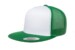 Yupoong 6006 Flat Bill Trucker Kelly White Kelly Hat