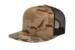 Yupoong 6006 Flat Bill Trucker MulticamArid Brown Hat