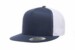 Yupoong 6006 Flat Bill Trucker Navy White Hat