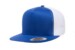 Yupoong 6006 Flat Bill Trucker Royal White Hat