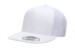 Yupoong 6006 Flat Bill Trucker White Hat