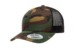 Yupoong 6606 Retro Trucker Greencamo Black Hat