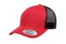 Yupoong 6606 Retro Tucker Red Black Hat