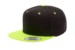 Yupoong Classic Snapback Black Neongreen hat