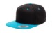 Yupoong Classic Snapback Black Teal Hat