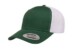 Yuppong 6606 Retro Trucker Evergreen White Hat