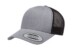 Yuppong 6606 Retro Trucker HeatherGrey Black Hat