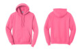 PC78H Port & Co Core Fleece Pullover Hoodie - Neon Pink